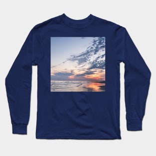 Orange Reflective Sunset Long Sleeve T-Shirt